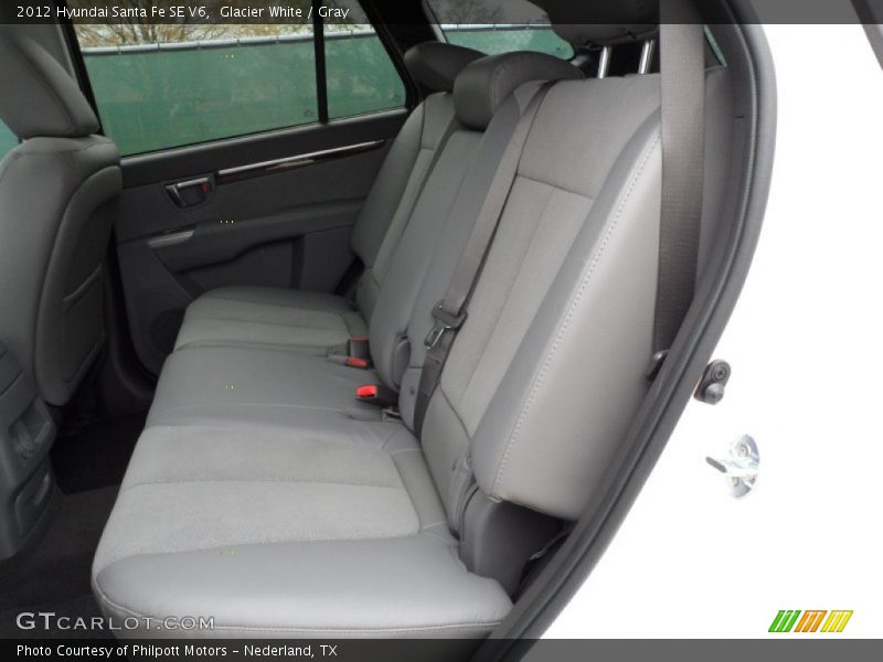 Glacier White / Gray 2012 Hyundai Santa Fe SE V6