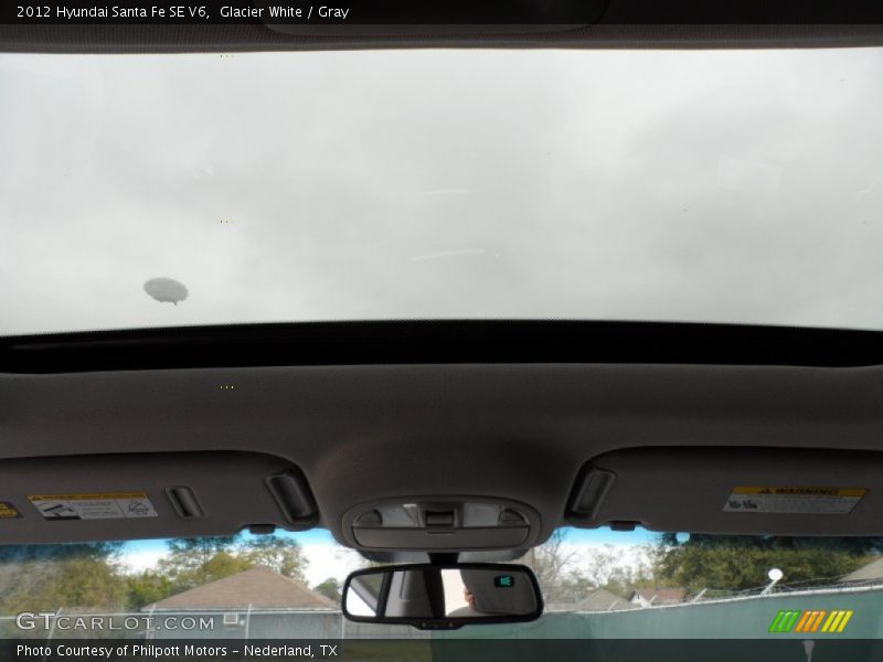 Glacier White / Gray 2012 Hyundai Santa Fe SE V6