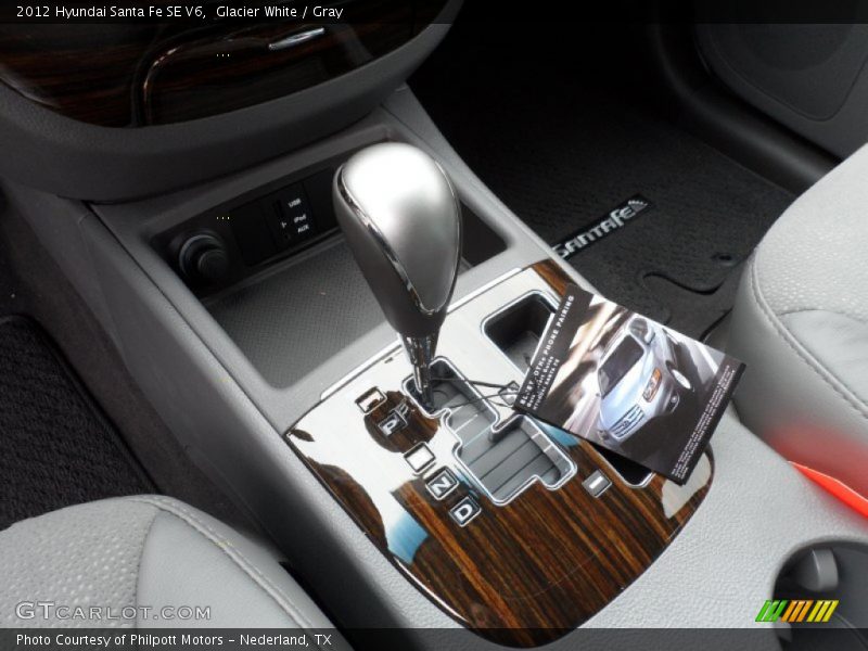  2012 Santa Fe SE V6 6 Speed SHIFTRONIC Automatic Shifter