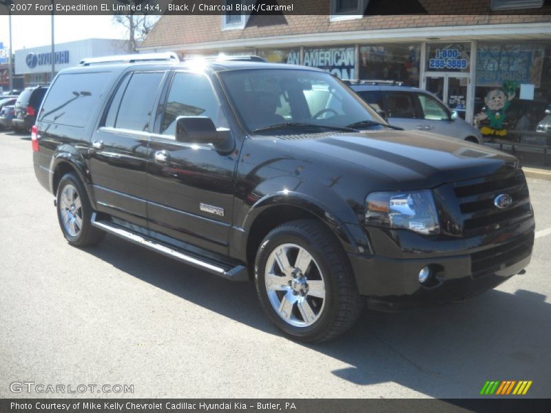 Black / Charcoal Black/Caramel 2007 Ford Expedition EL Limited 4x4