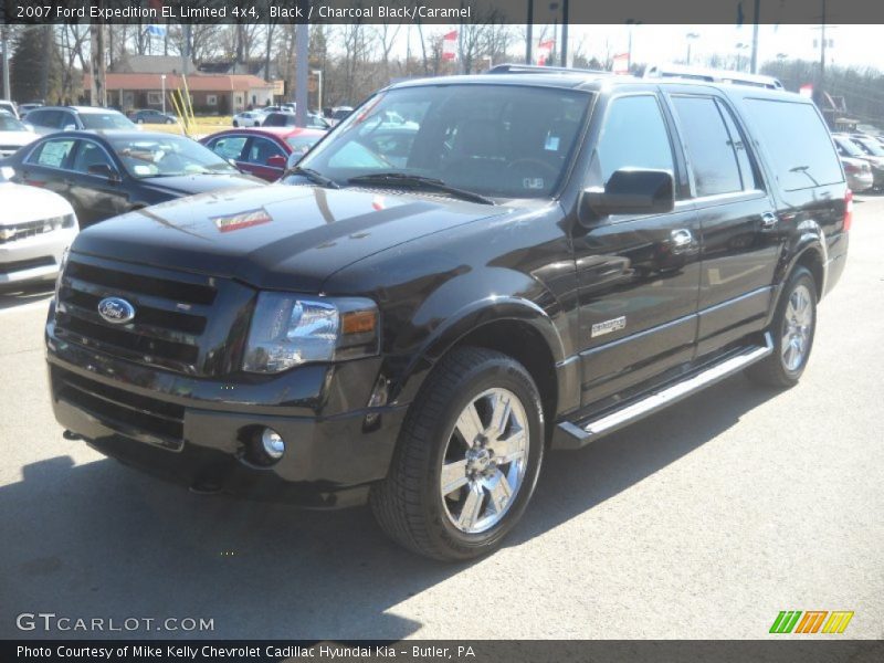 Black / Charcoal Black/Caramel 2007 Ford Expedition EL Limited 4x4