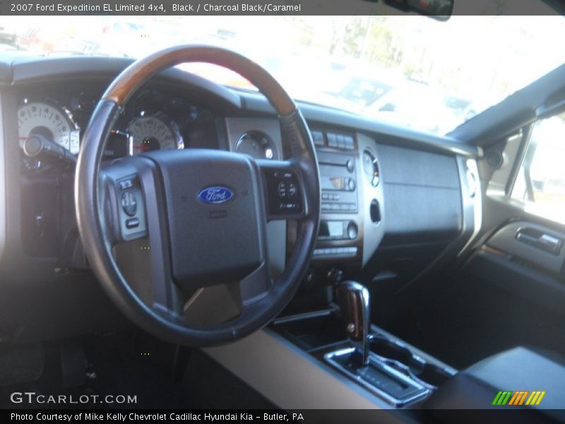 Black / Charcoal Black/Caramel 2007 Ford Expedition EL Limited 4x4