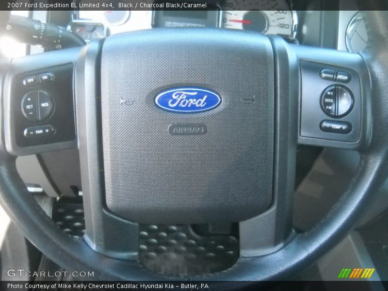 Black / Charcoal Black/Caramel 2007 Ford Expedition EL Limited 4x4