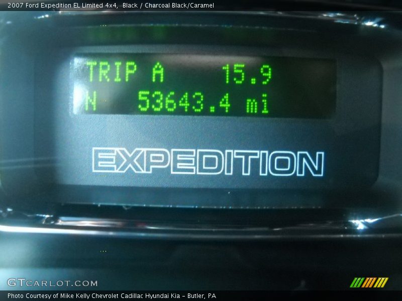 Black / Charcoal Black/Caramel 2007 Ford Expedition EL Limited 4x4