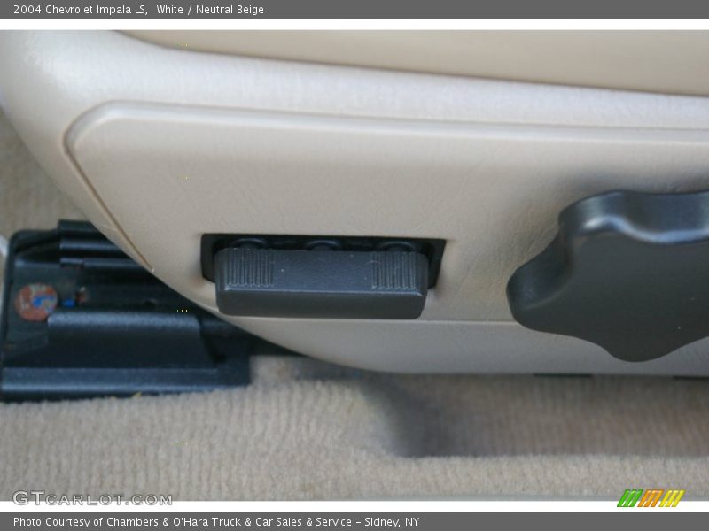 White / Neutral Beige 2004 Chevrolet Impala LS