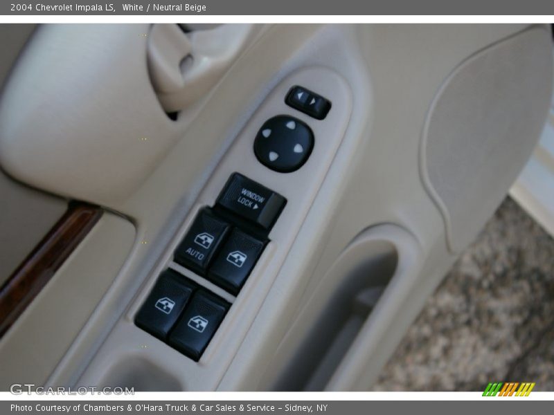 White / Neutral Beige 2004 Chevrolet Impala LS