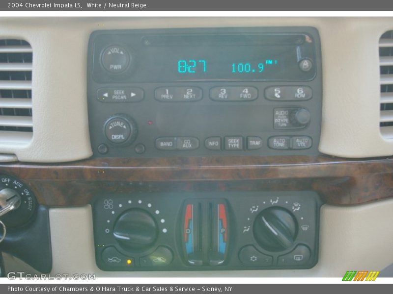 White / Neutral Beige 2004 Chevrolet Impala LS