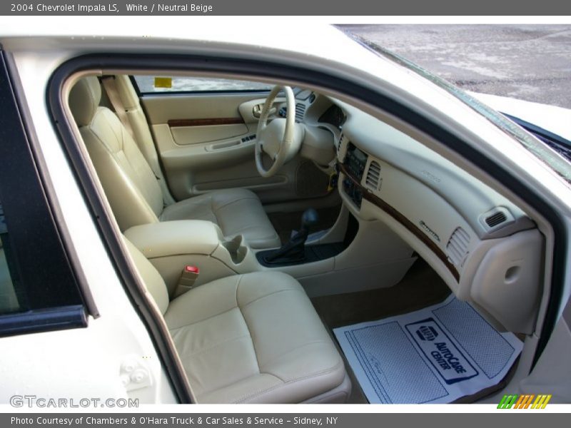 White / Neutral Beige 2004 Chevrolet Impala LS