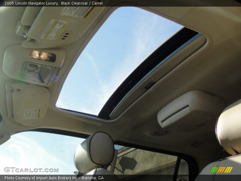 Black Clearcoat / Camel 2005 Lincoln Navigator Luxury
