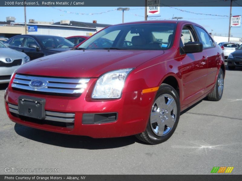 Redfire Metallic / Camel 2008 Ford Fusion S