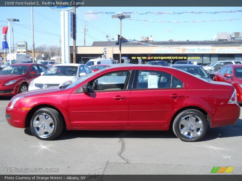 Redfire Metallic / Camel 2008 Ford Fusion S