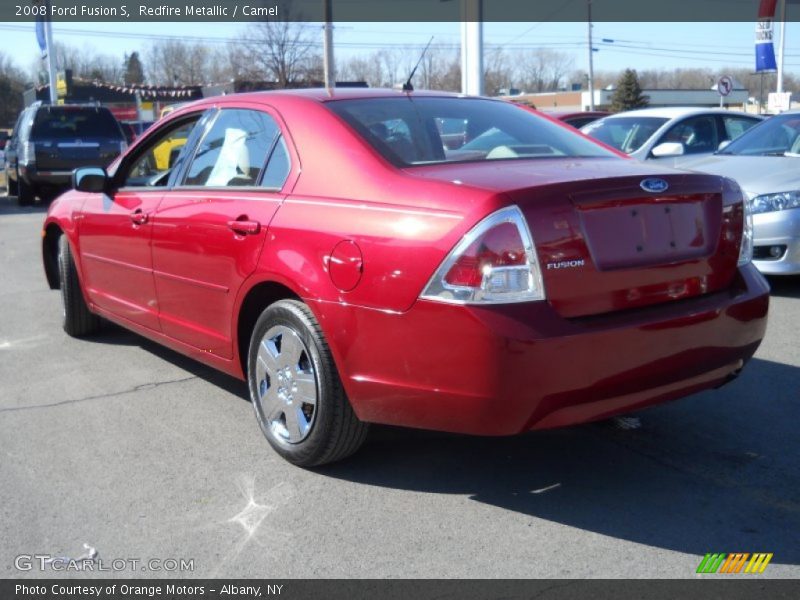 Redfire Metallic / Camel 2008 Ford Fusion S