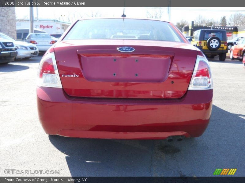 Redfire Metallic / Camel 2008 Ford Fusion S