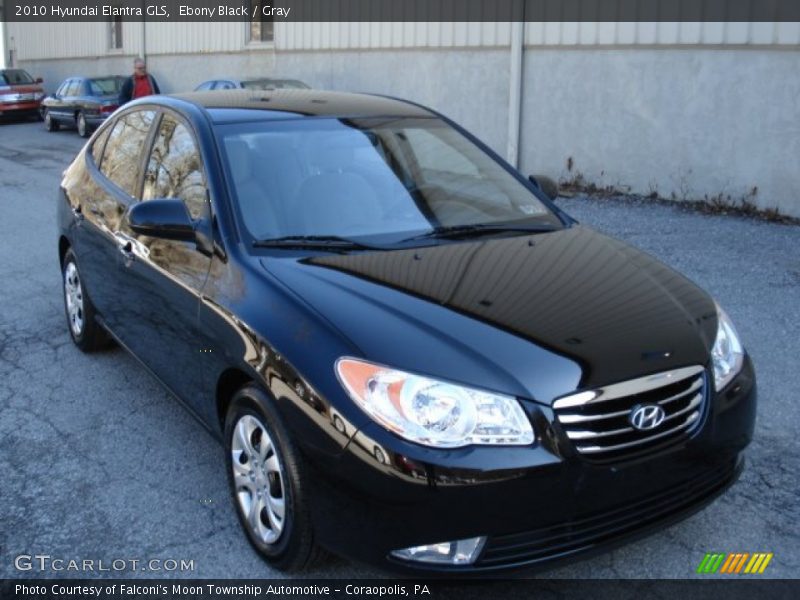 Ebony Black / Gray 2010 Hyundai Elantra GLS