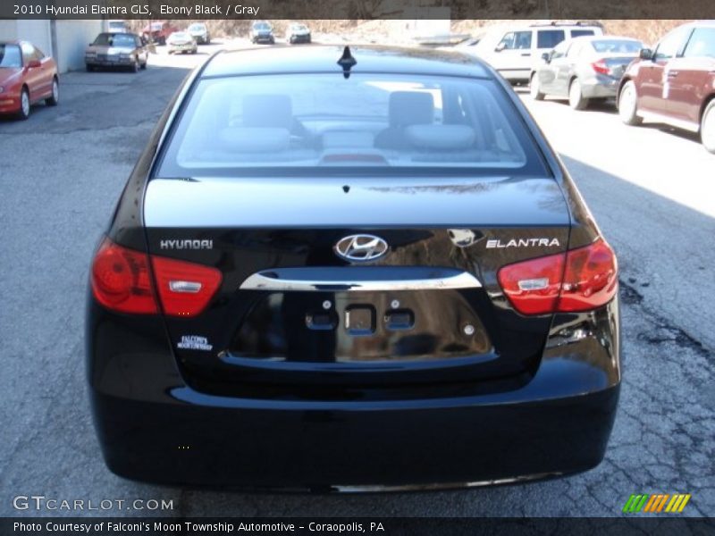 Ebony Black / Gray 2010 Hyundai Elantra GLS