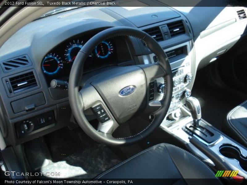 Tuxedo Black Metallic / Charcoal Black 2012 Ford Fusion SEL