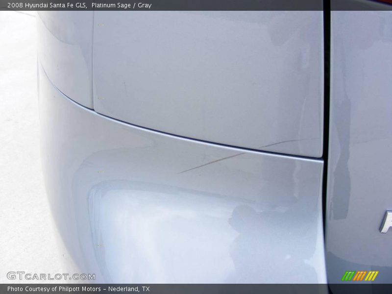 Platinum Sage / Gray 2008 Hyundai Santa Fe GLS