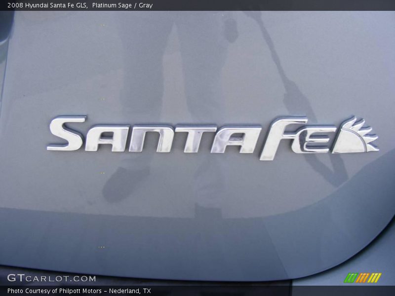 Platinum Sage / Gray 2008 Hyundai Santa Fe GLS