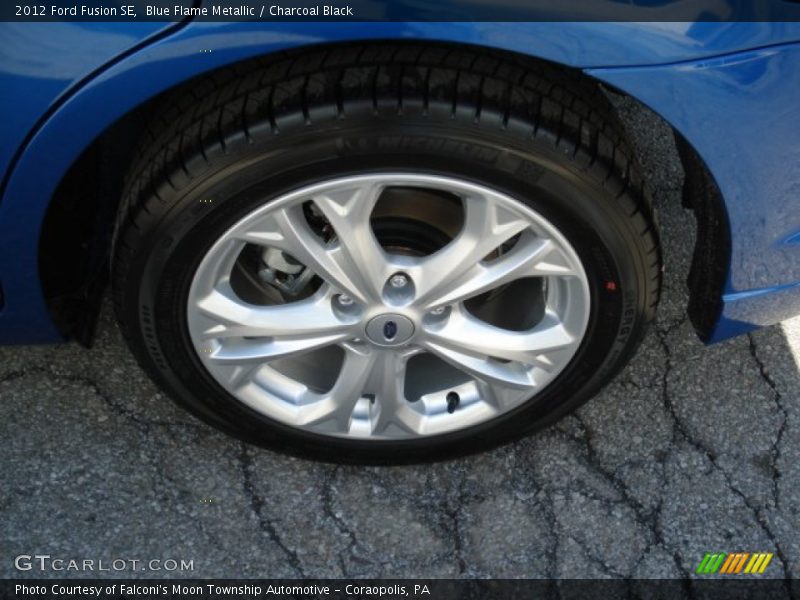 Blue Flame Metallic / Charcoal Black 2012 Ford Fusion SE