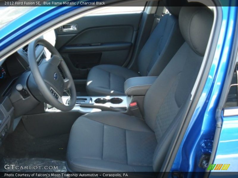Blue Flame Metallic / Charcoal Black 2012 Ford Fusion SE