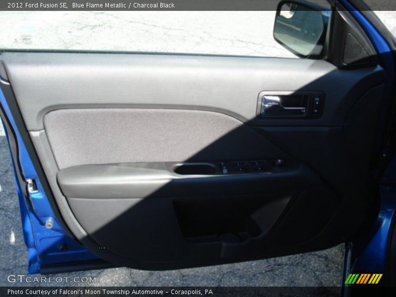 Blue Flame Metallic / Charcoal Black 2012 Ford Fusion SE