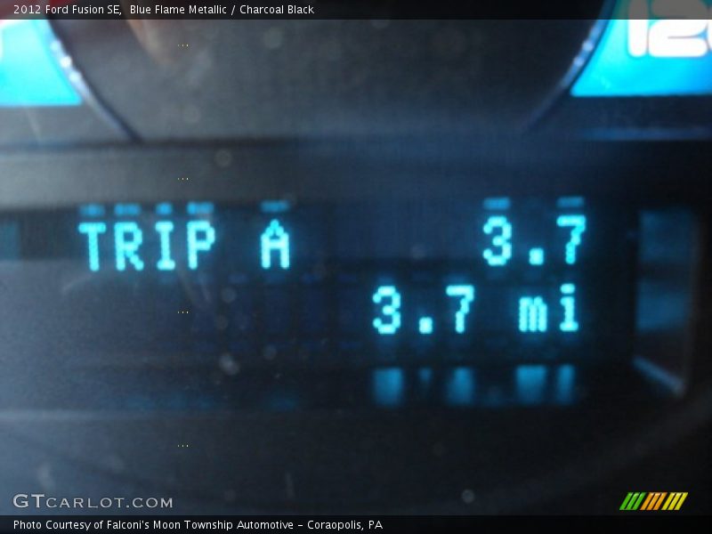 Blue Flame Metallic / Charcoal Black 2012 Ford Fusion SE