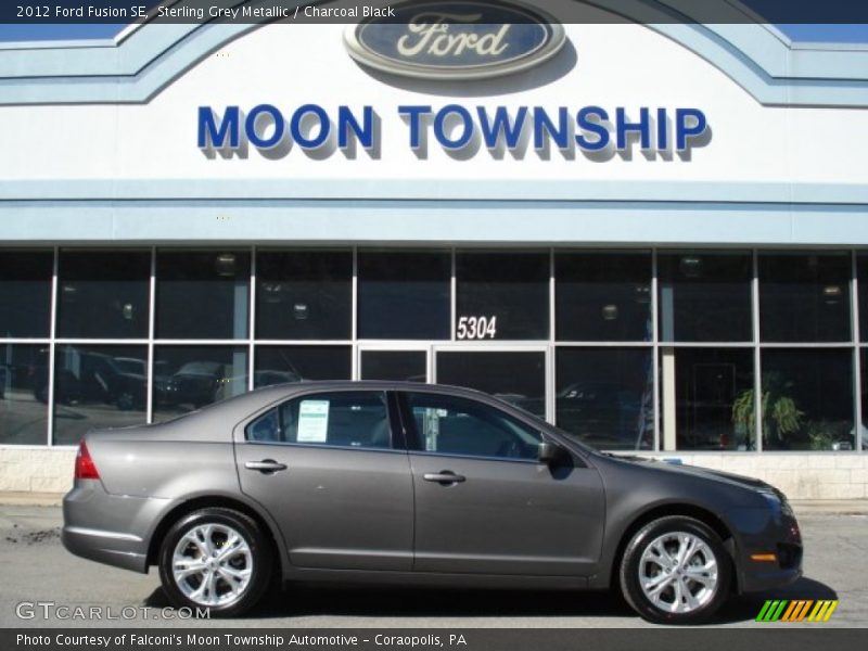 Sterling Grey Metallic / Charcoal Black 2012 Ford Fusion SE