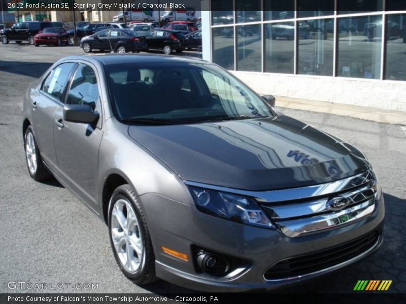 Sterling Grey Metallic / Charcoal Black 2012 Ford Fusion SE