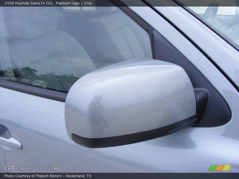 Platinum Sage / Gray 2008 Hyundai Santa Fe GLS