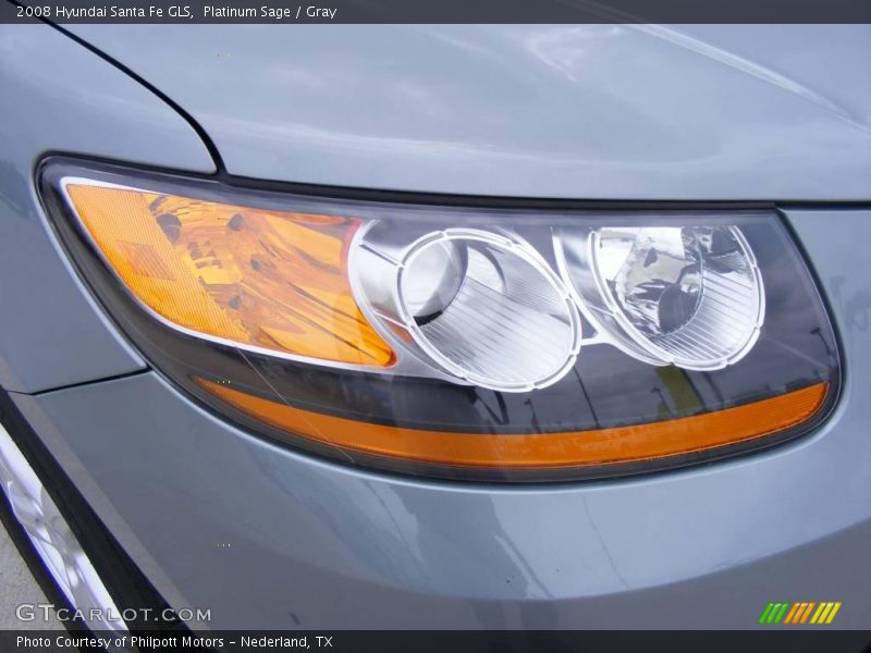 Platinum Sage / Gray 2008 Hyundai Santa Fe GLS