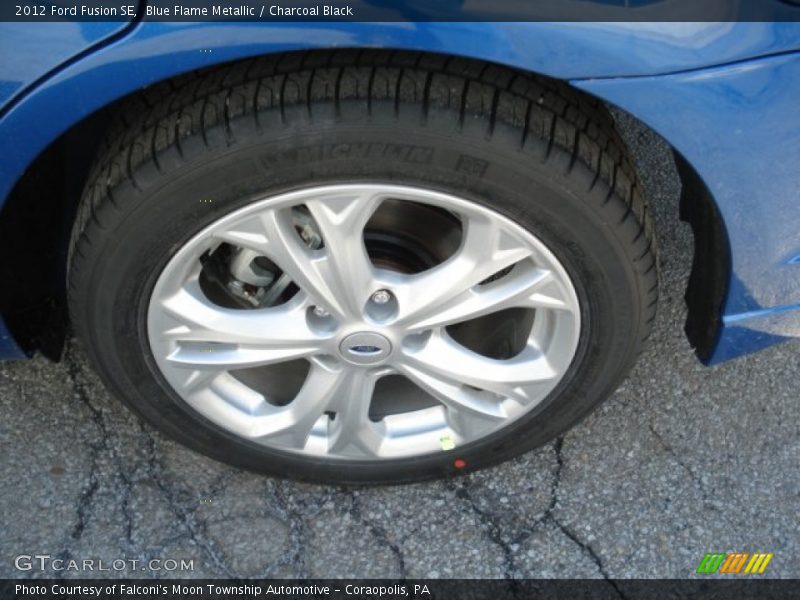 Blue Flame Metallic / Charcoal Black 2012 Ford Fusion SE