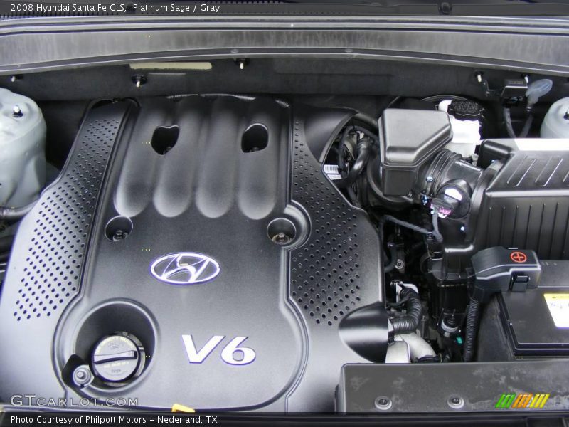 Platinum Sage / Gray 2008 Hyundai Santa Fe GLS