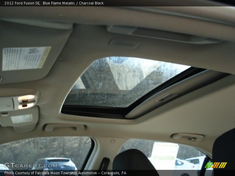 Blue Flame Metallic / Charcoal Black 2012 Ford Fusion SE