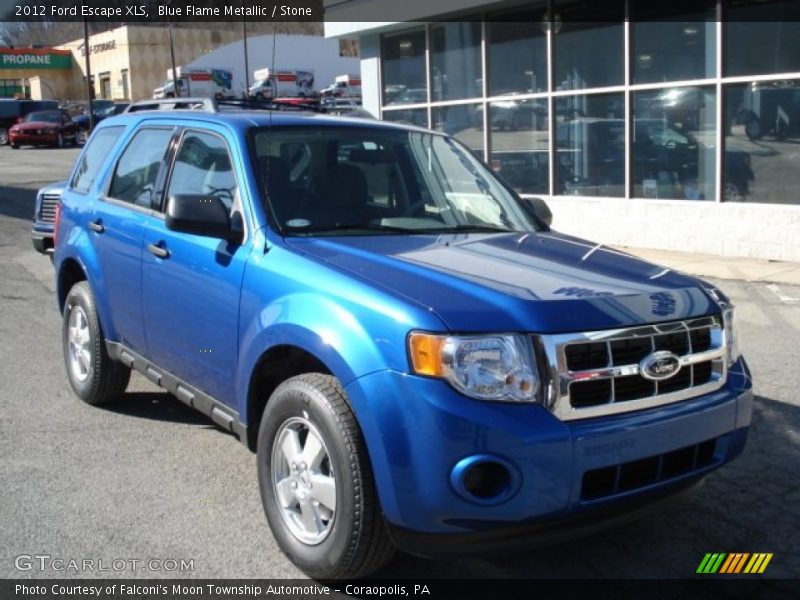 Blue Flame Metallic / Stone 2012 Ford Escape XLS