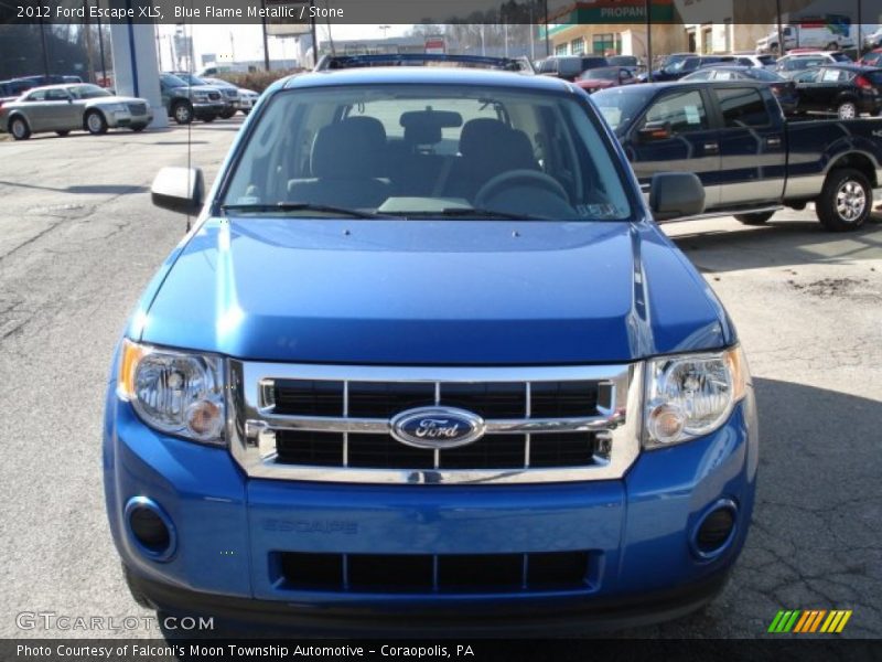 Blue Flame Metallic / Stone 2012 Ford Escape XLS
