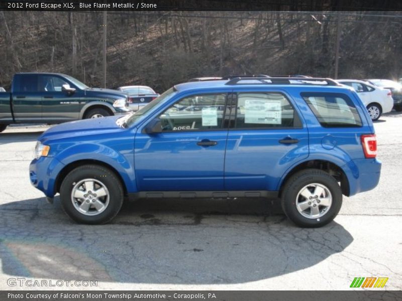 Blue Flame Metallic / Stone 2012 Ford Escape XLS