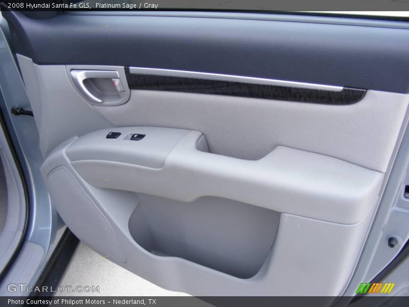 Platinum Sage / Gray 2008 Hyundai Santa Fe GLS