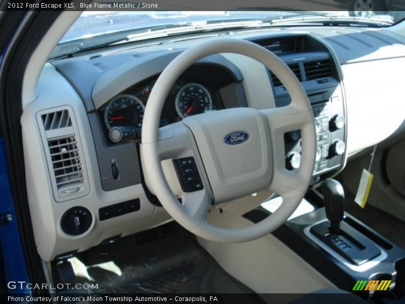 Blue Flame Metallic / Stone 2012 Ford Escape XLS