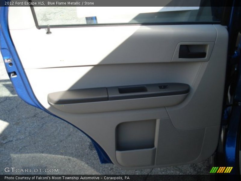 Blue Flame Metallic / Stone 2012 Ford Escape XLS