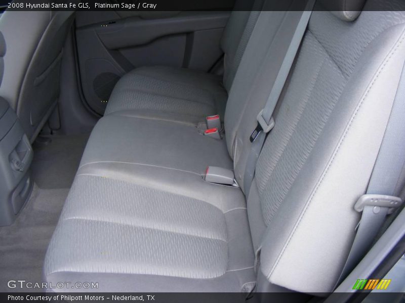 Platinum Sage / Gray 2008 Hyundai Santa Fe GLS