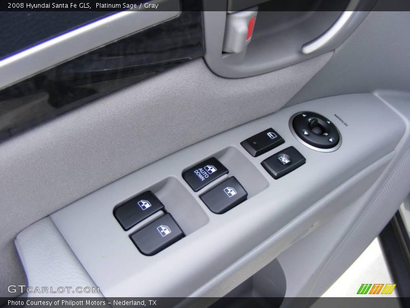 Platinum Sage / Gray 2008 Hyundai Santa Fe GLS