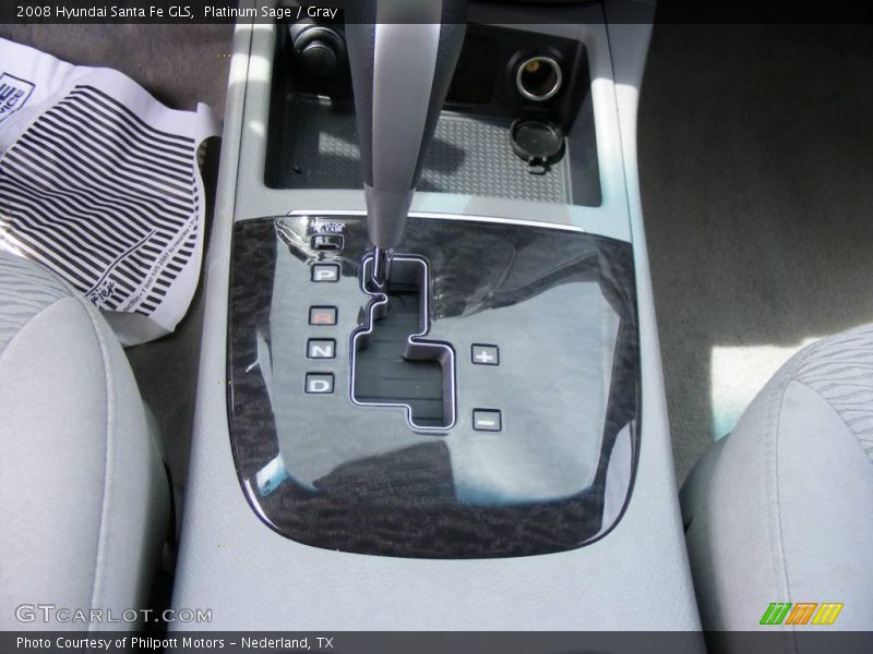 Platinum Sage / Gray 2008 Hyundai Santa Fe GLS