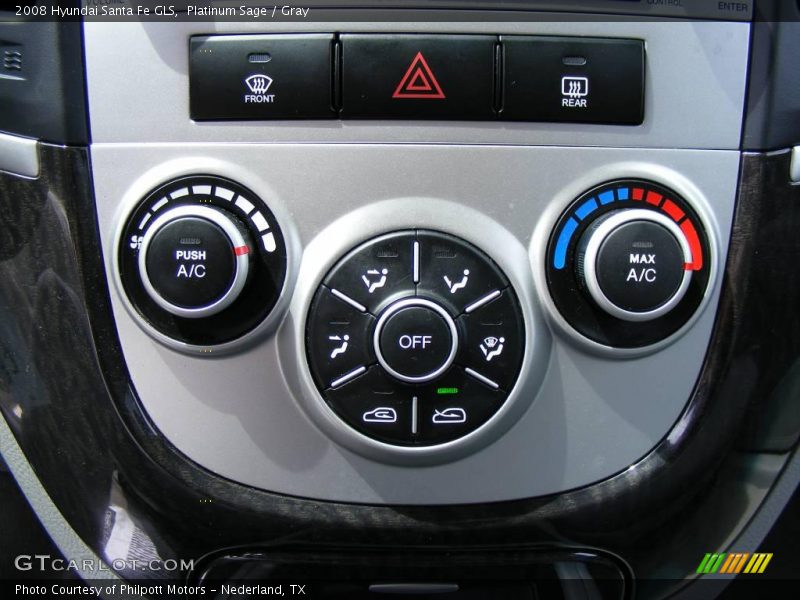 Platinum Sage / Gray 2008 Hyundai Santa Fe GLS