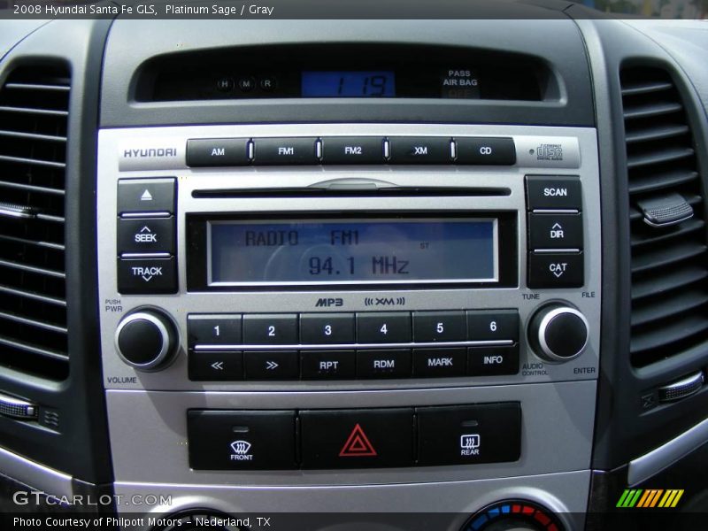 Platinum Sage / Gray 2008 Hyundai Santa Fe GLS