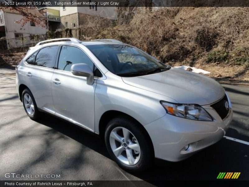 Tungsten Silver Metallic / Light Gray 2012 Lexus RX 350 AWD