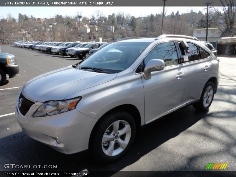 Tungsten Silver Metallic / Light Gray 2012 Lexus RX 350 AWD