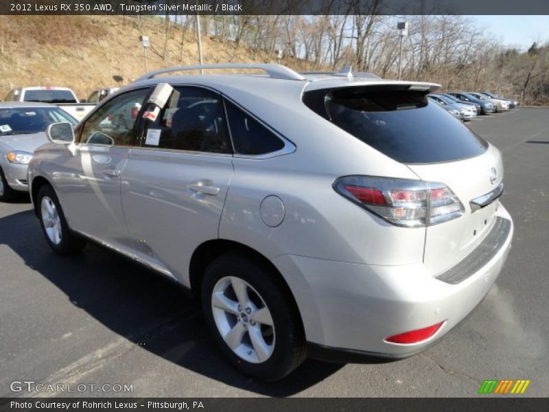 Tungsten Silver Metallic / Black 2012 Lexus RX 350 AWD