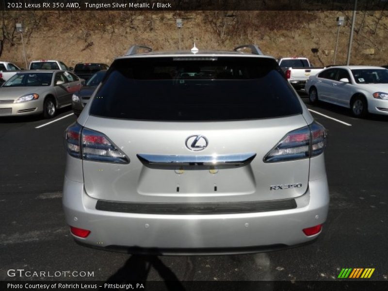 Tungsten Silver Metallic / Black 2012 Lexus RX 350 AWD