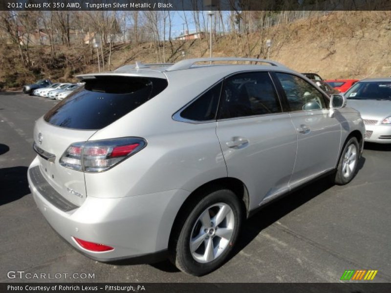 Tungsten Silver Metallic / Black 2012 Lexus RX 350 AWD