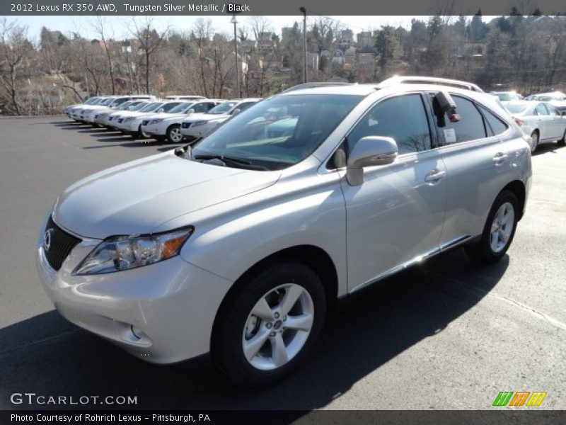 Tungsten Silver Metallic / Black 2012 Lexus RX 350 AWD